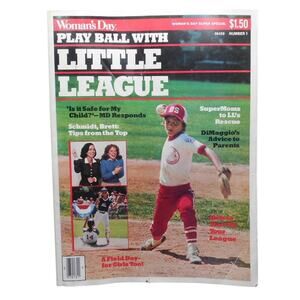 1981 Woman's Day Play Ball with Little League Baseball Issue #1 Vintage